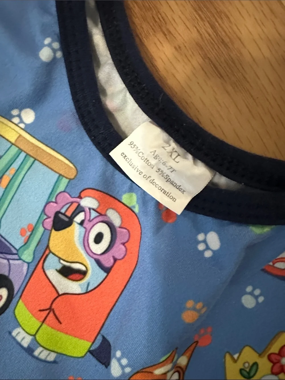 Bluey Cartoon Print Twirl Dress